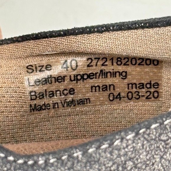 Dansko Shoes Womens Size 40 Black Metallic Leather Mary Jane Low Heel Comfort - Picture 8 of 8